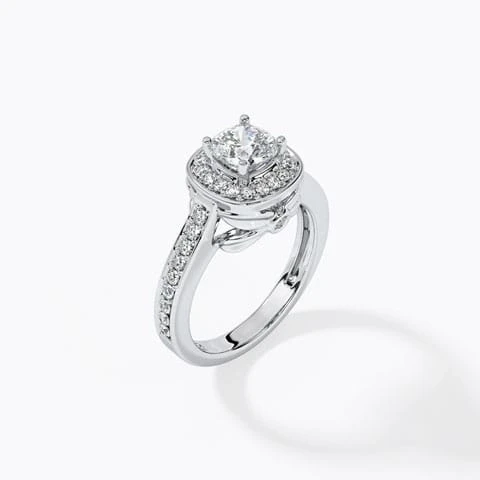 Halo Solitaire Ring