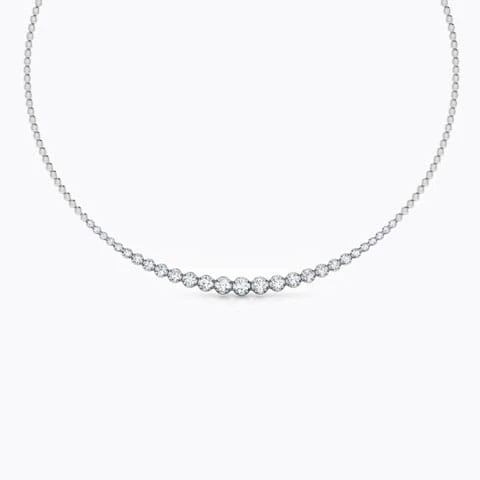 Graduating Illusion Solitaire Necklace