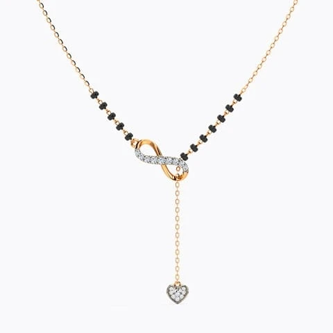 Esme Infinity Lariat Diamond Mangalsutra
